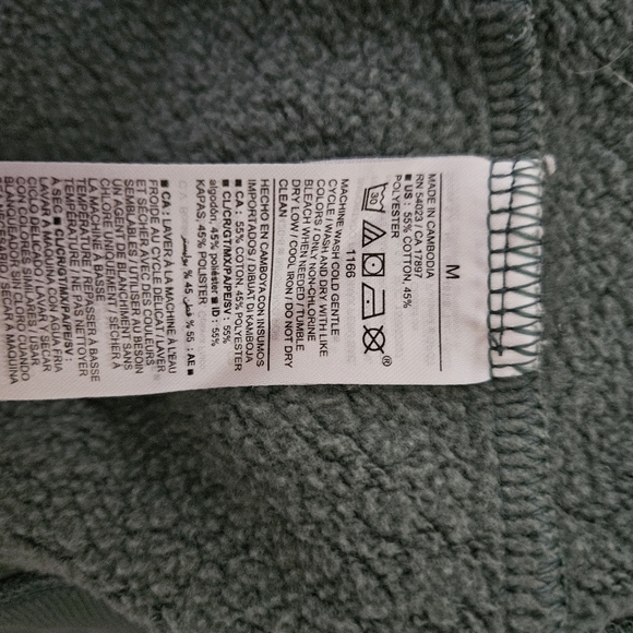 Old Navy Drop Shoulder Crew Neck Green Sweatshirt Sz M - Picture 3 of 7